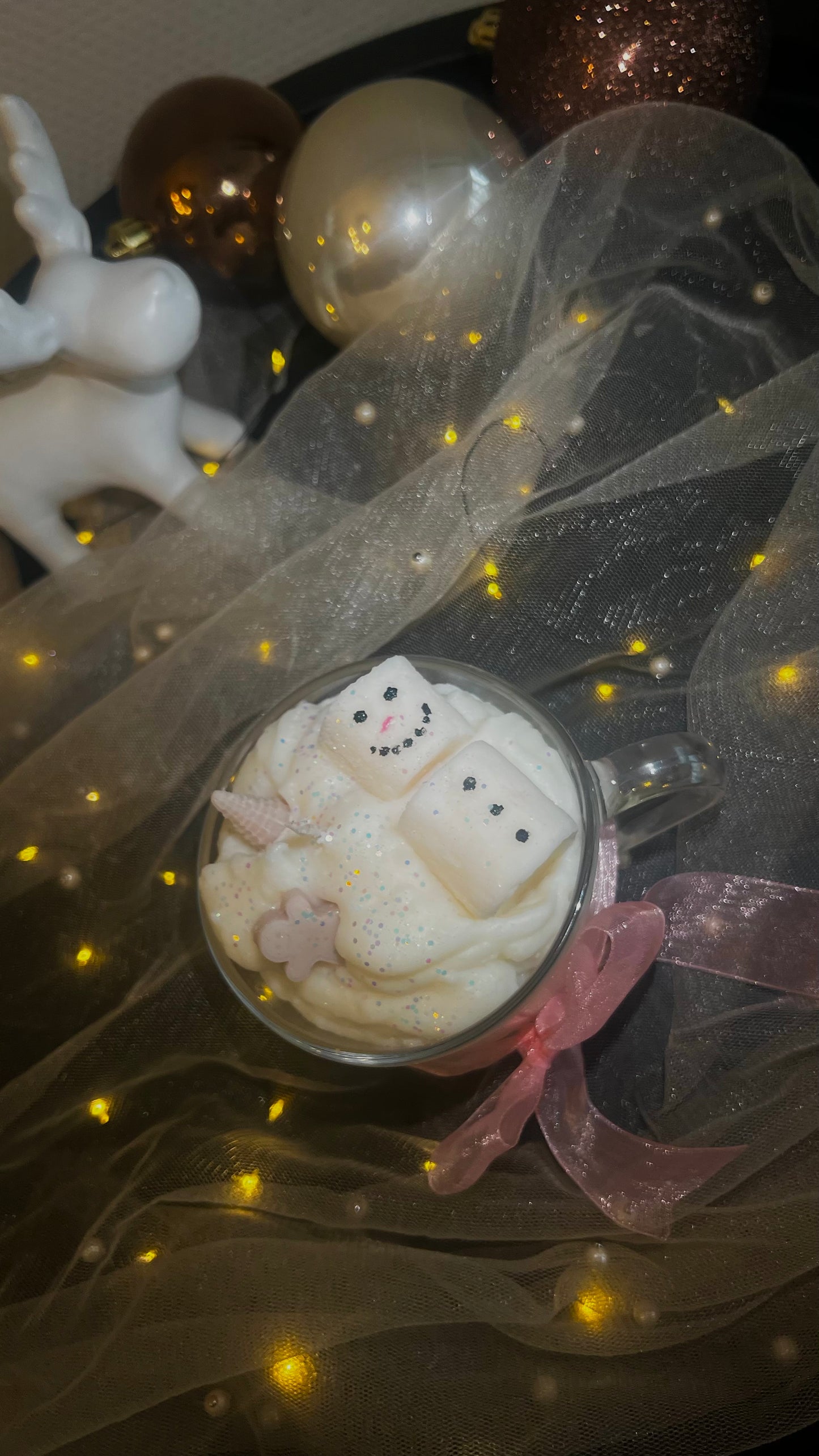 Warm winter night scented candle