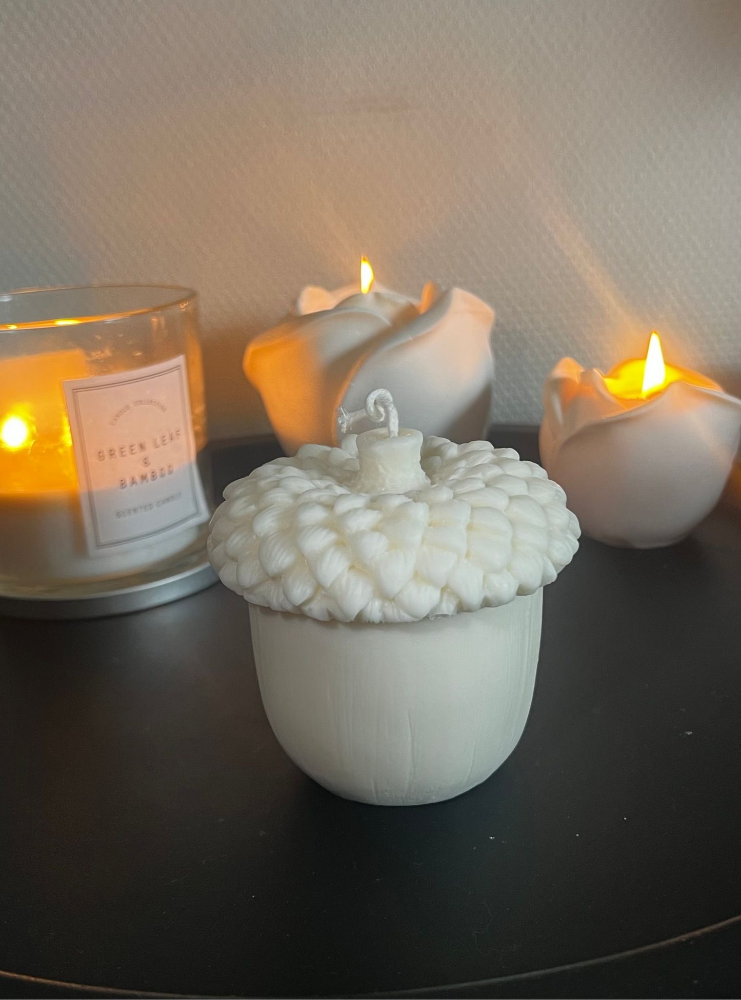Acorn candle