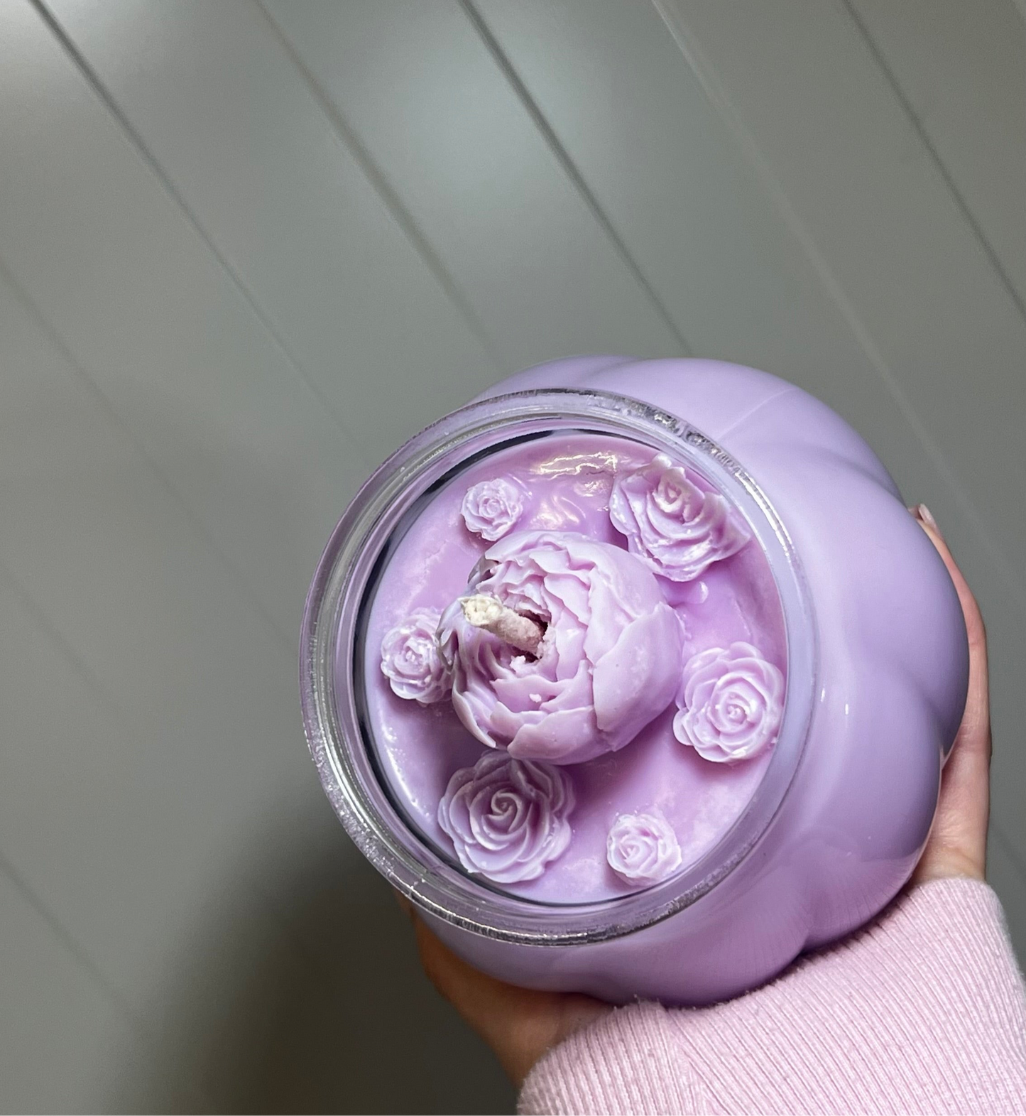 Citronella flower candle