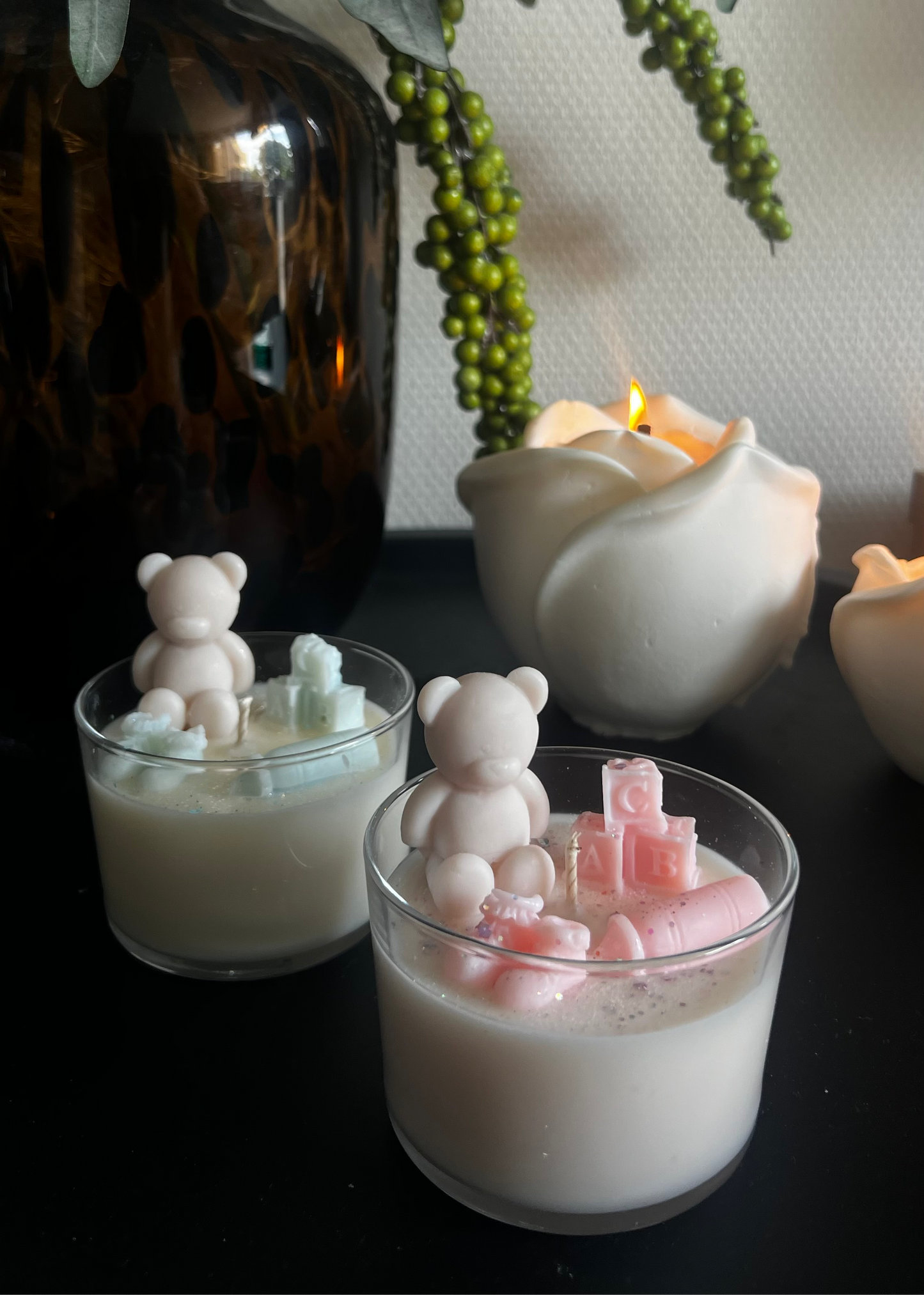 Baby bear candle