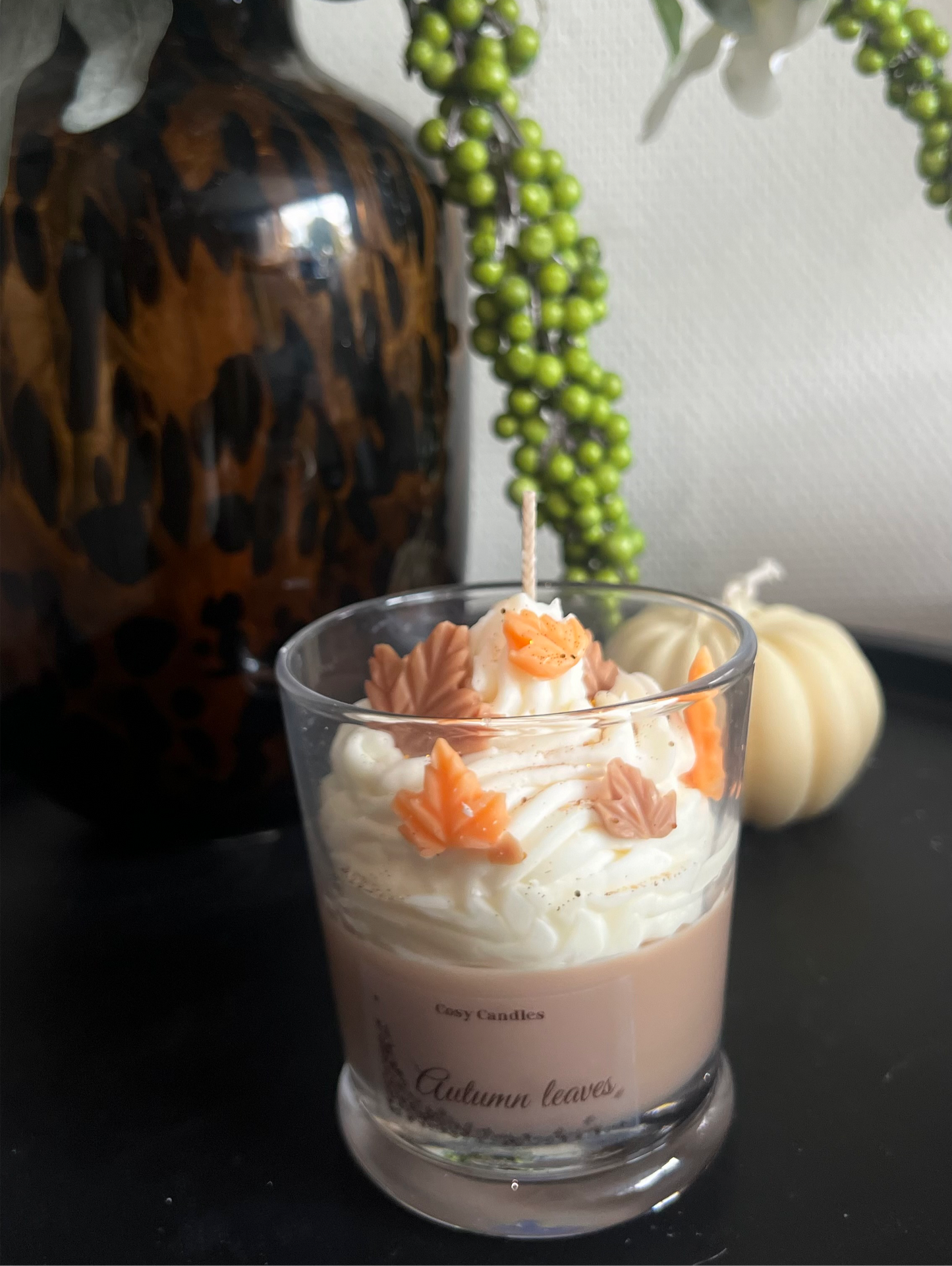 Autumn leaves scented candle