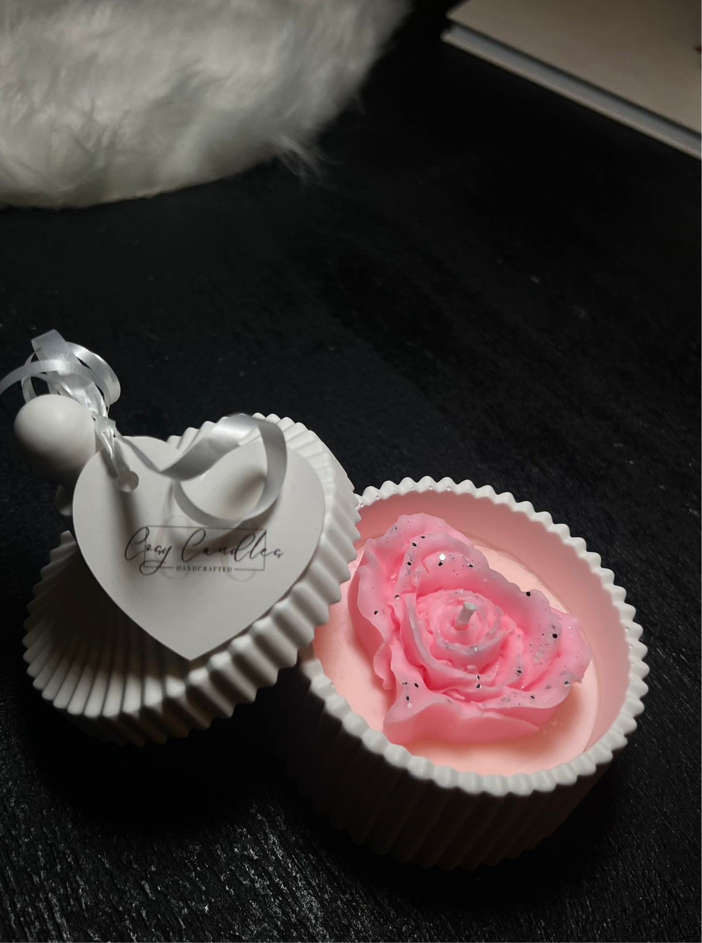 Rose heart jar