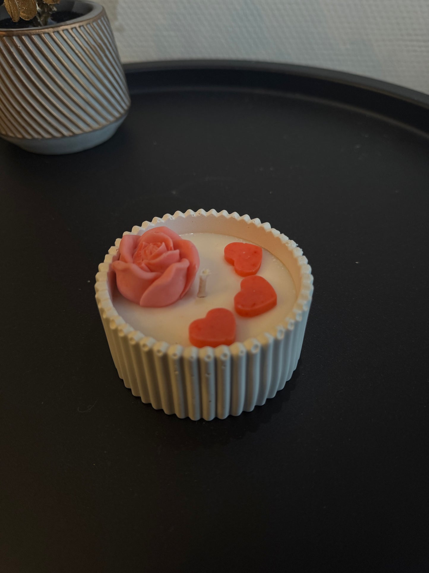 Valentine jar scented candle