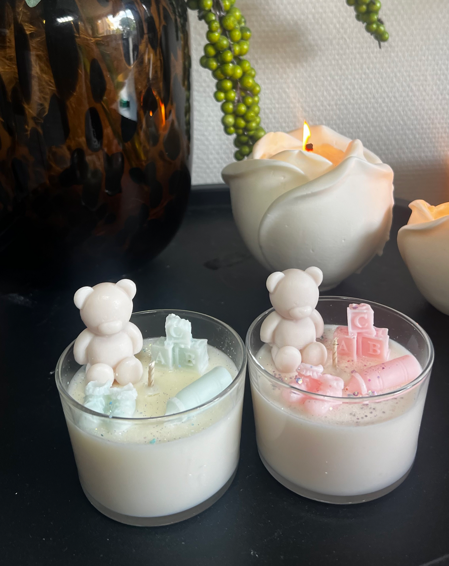 Baby bear candle