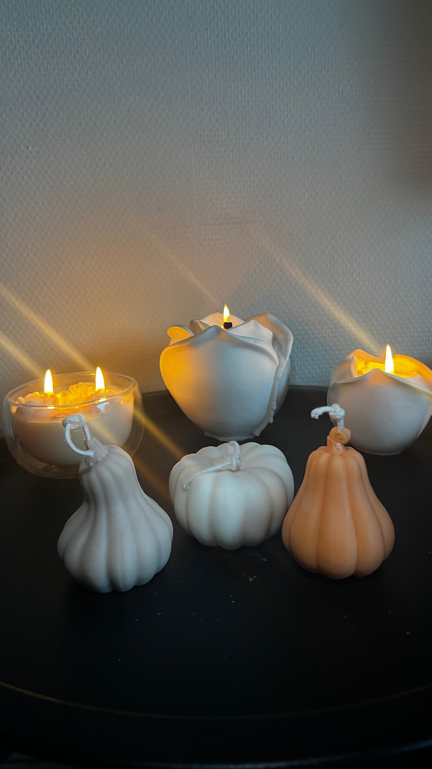 Pumpkin candles