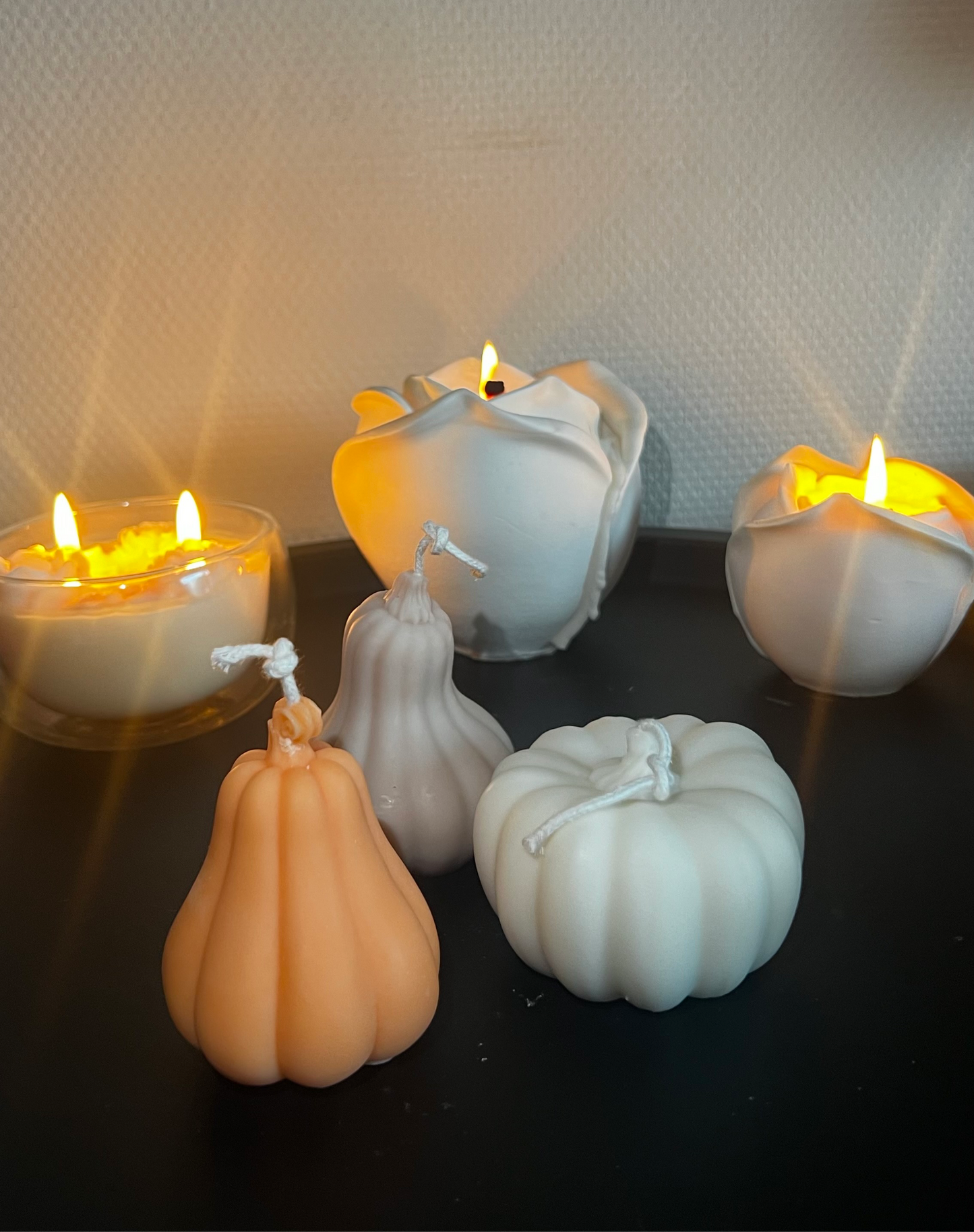 Pumpkin candles