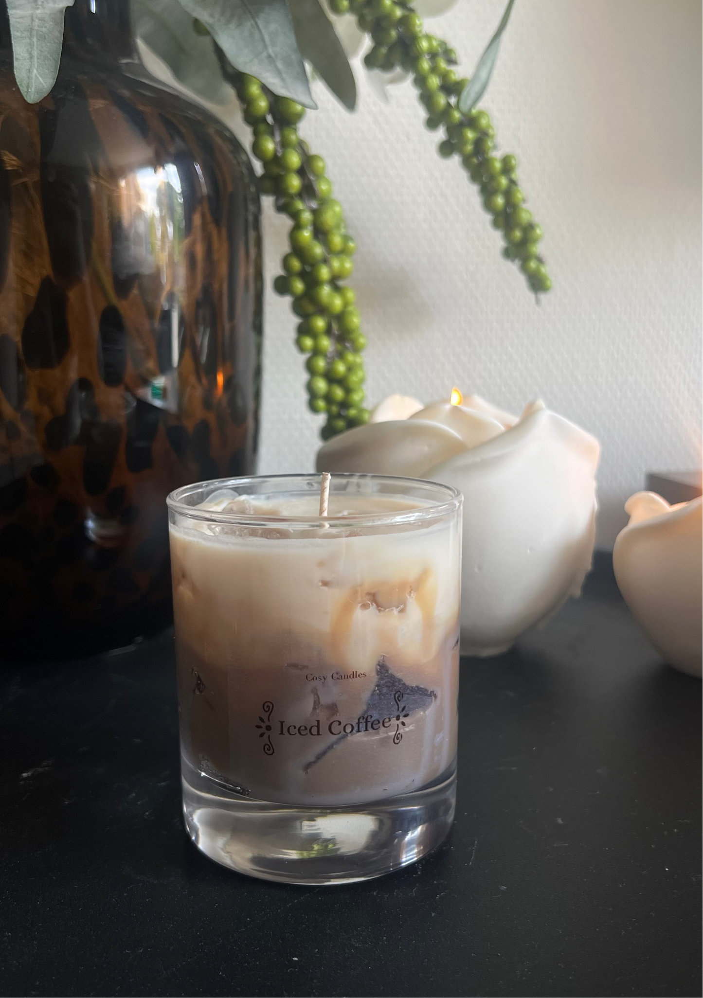 Iced coffee scented candle