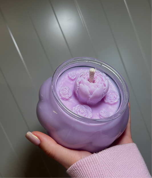 Citronella flower candle