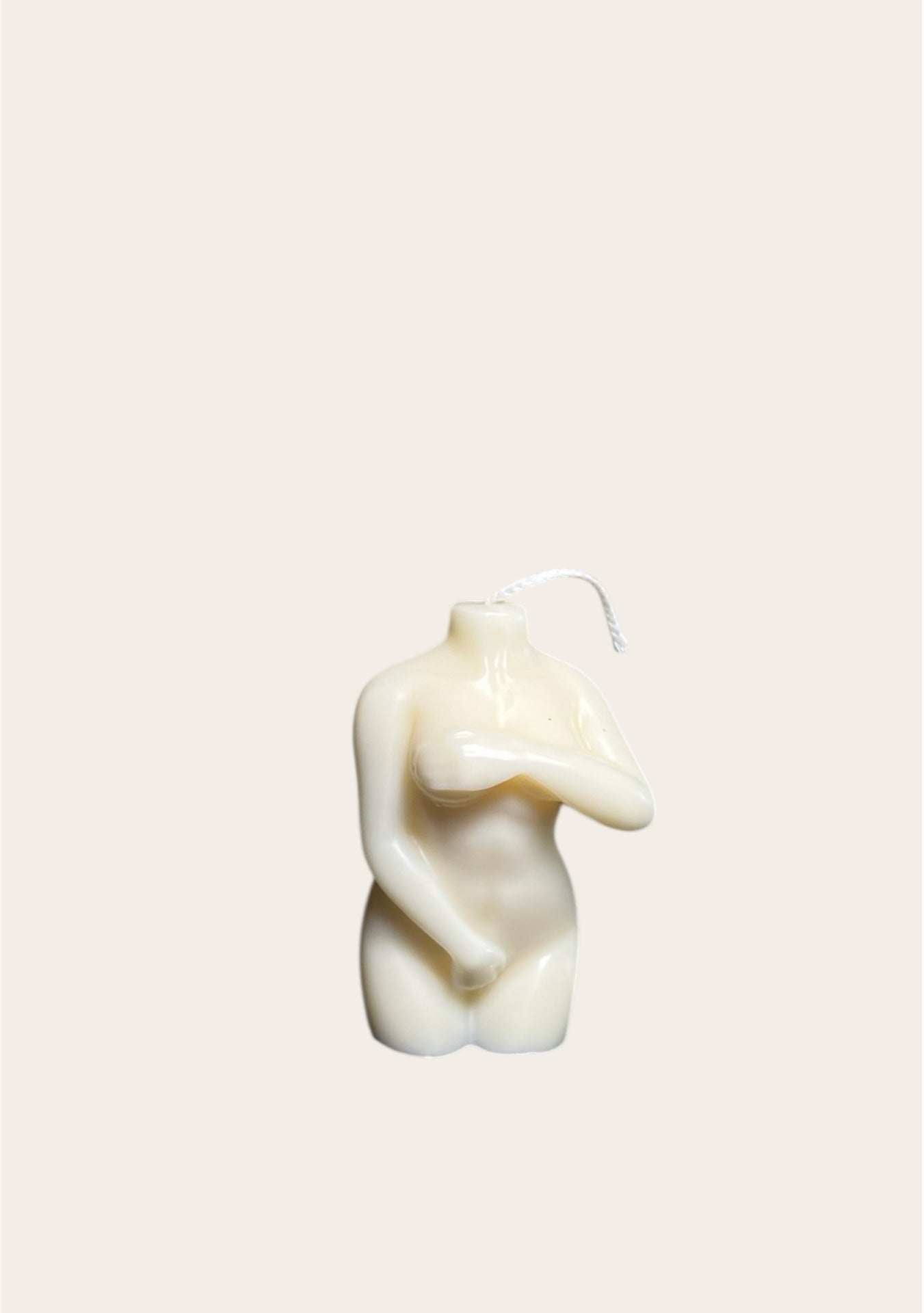 Shy woman candle
