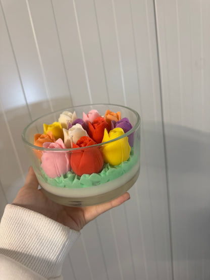 Tulip field scented candle