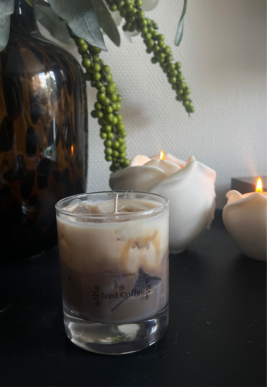 Iced coffee scented candle