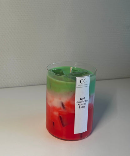 Iced Strawberry Matcha Latte