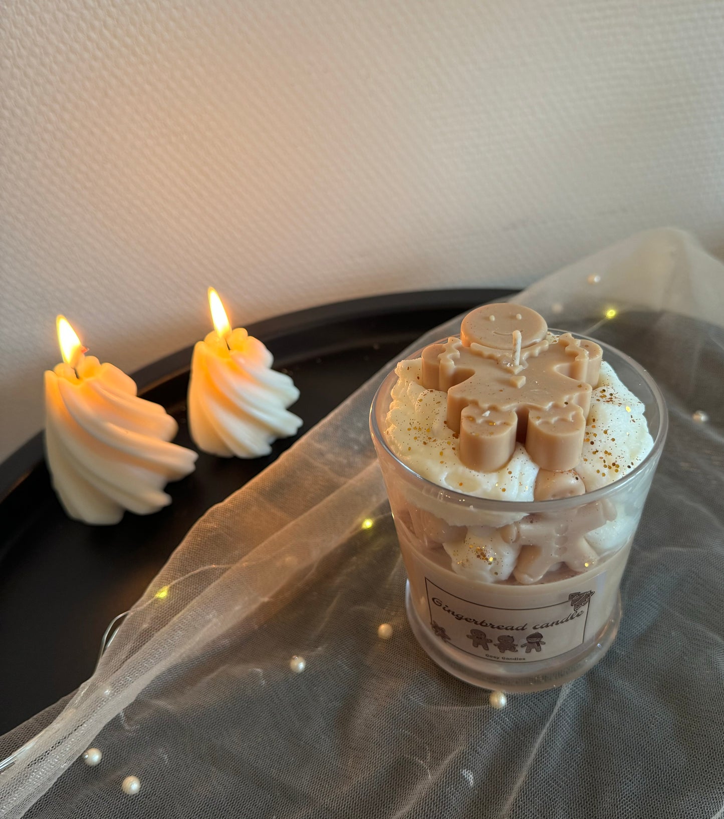 Gingerbread candle