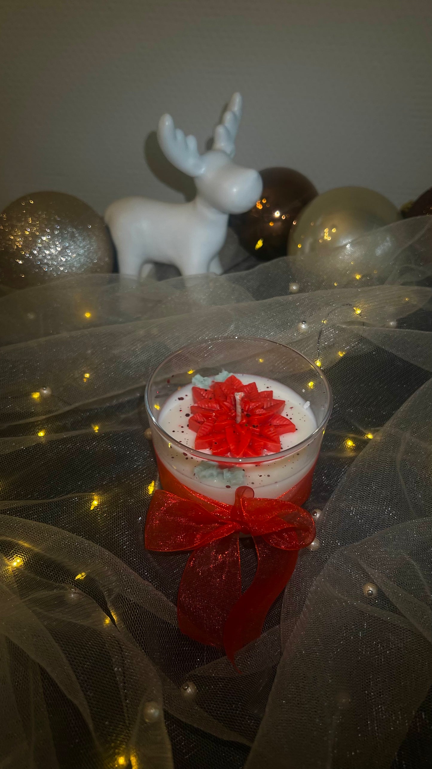 Christmas star scented candle