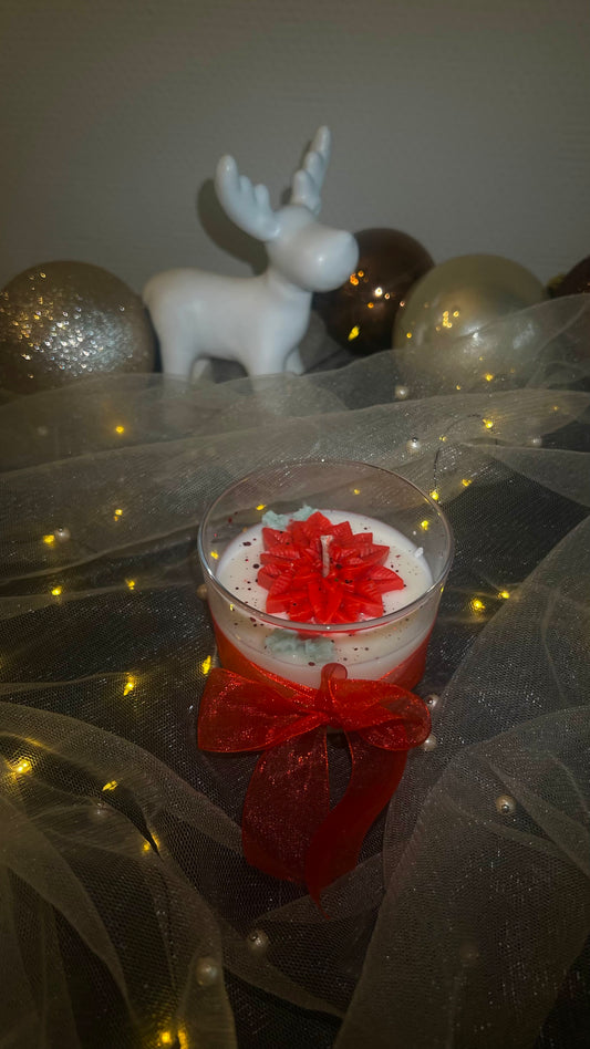 Christmas star scented candle