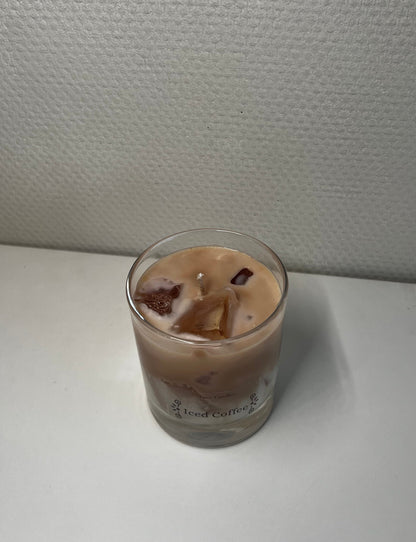 Iced coffee scented candle