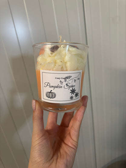 Pumpkin spice scented candle