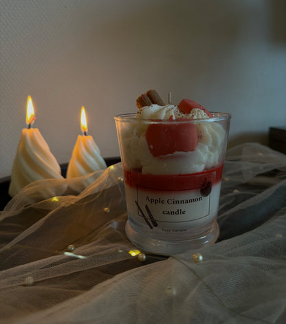 Apple cinnamon candle