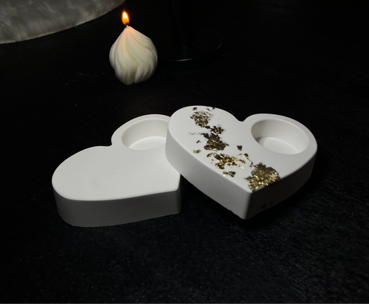 Heart shaped tea light holder