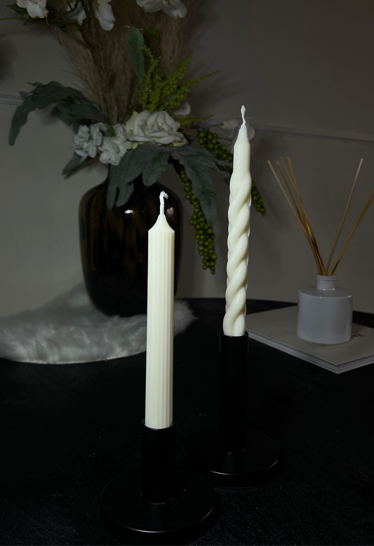 Twisted dinner candle