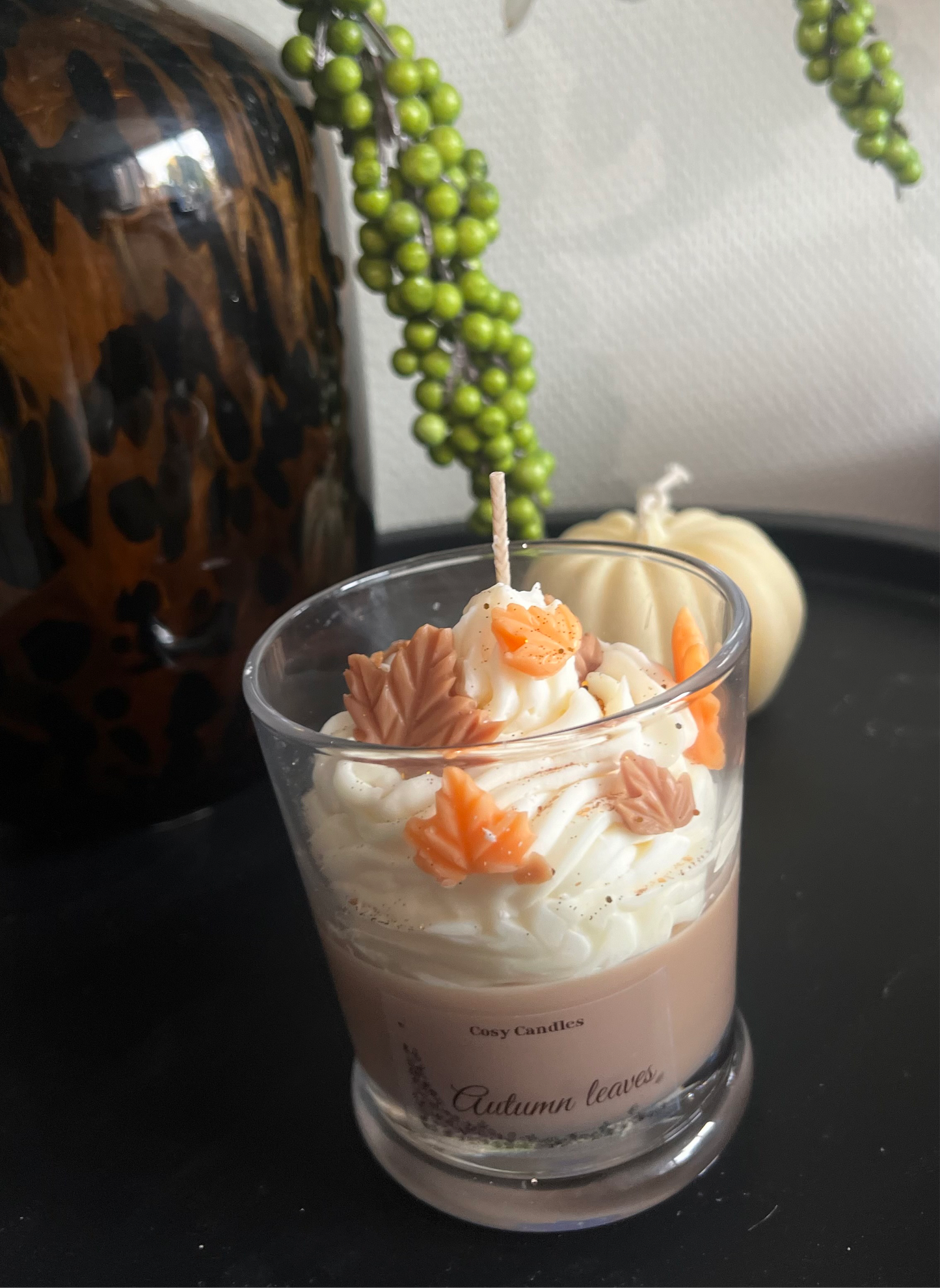 Autumn leaves scented candle