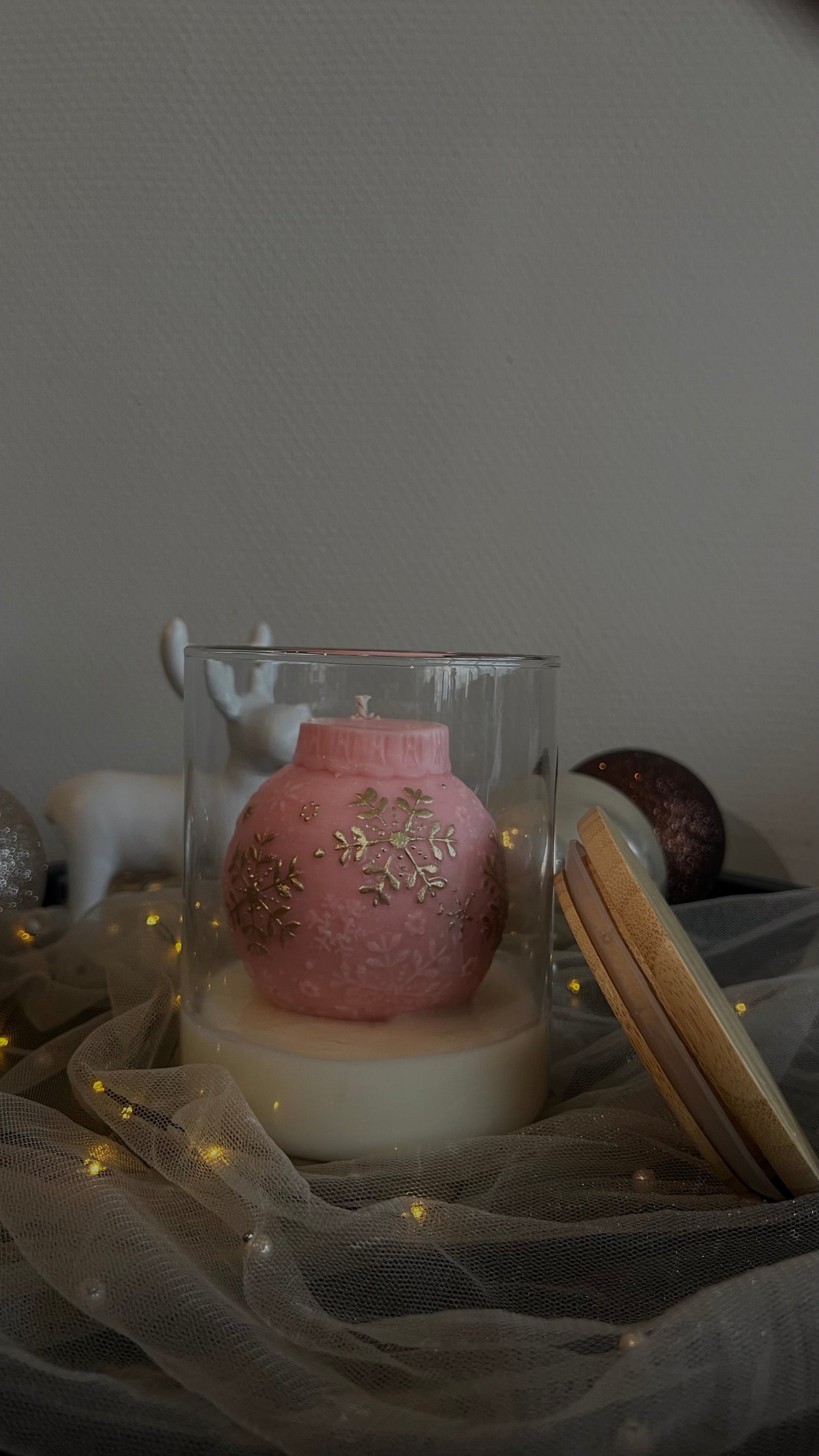 Christmas ornament candle