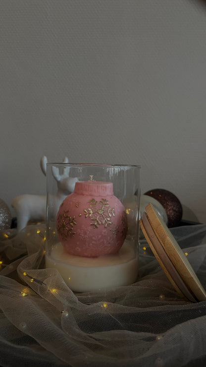Christmas ornament candle