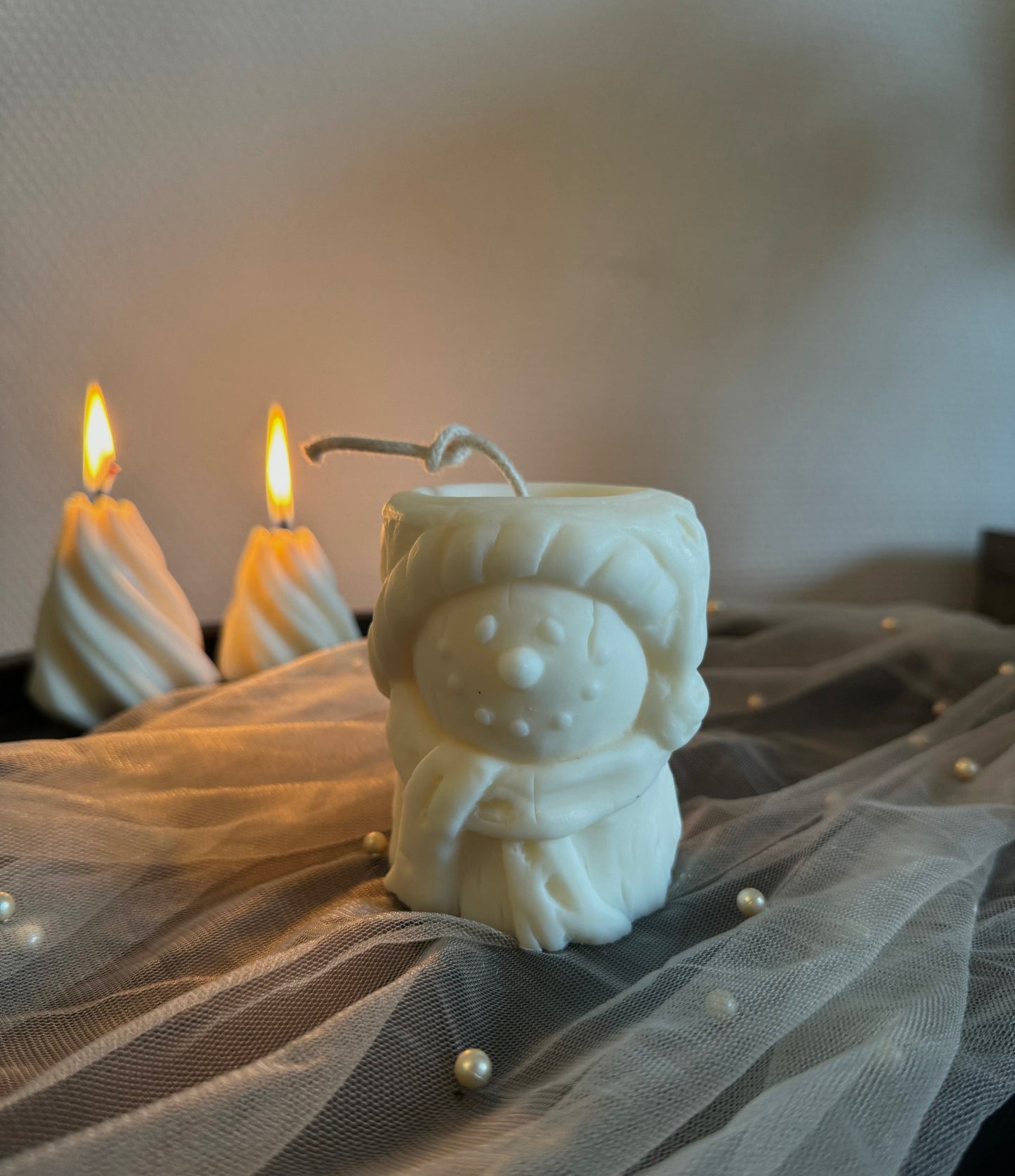 Christmas pillar candles