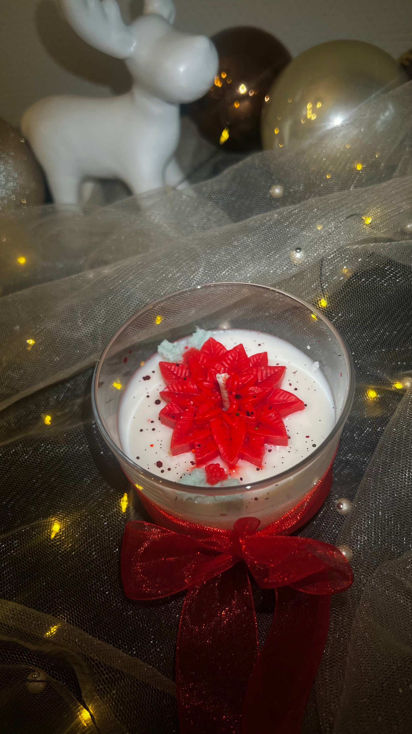 Christmas star scented candle