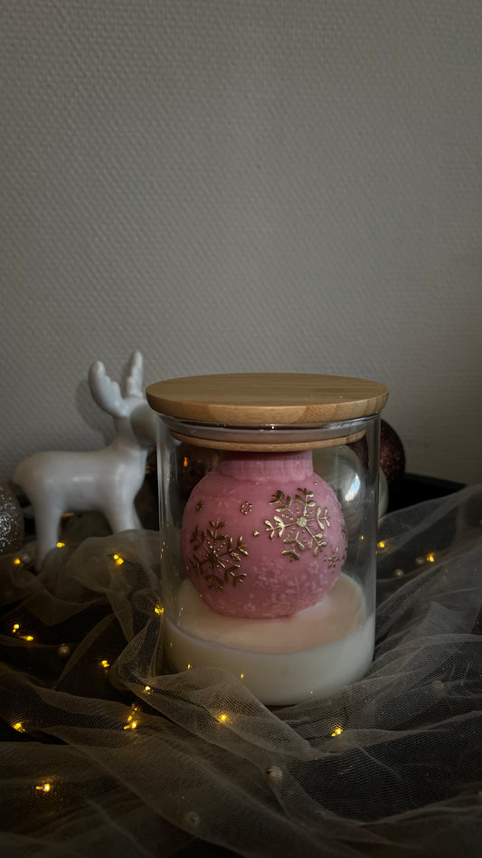 Christmas ornament candle