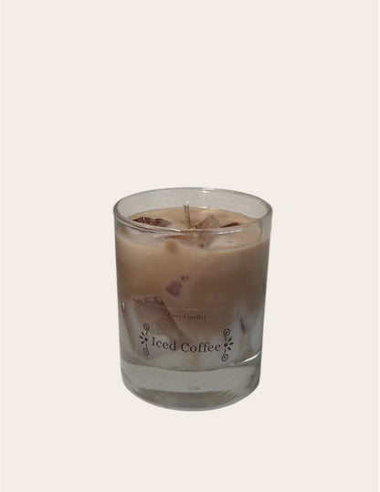 Iced coffee scented candle