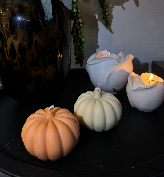Pumpkin candle