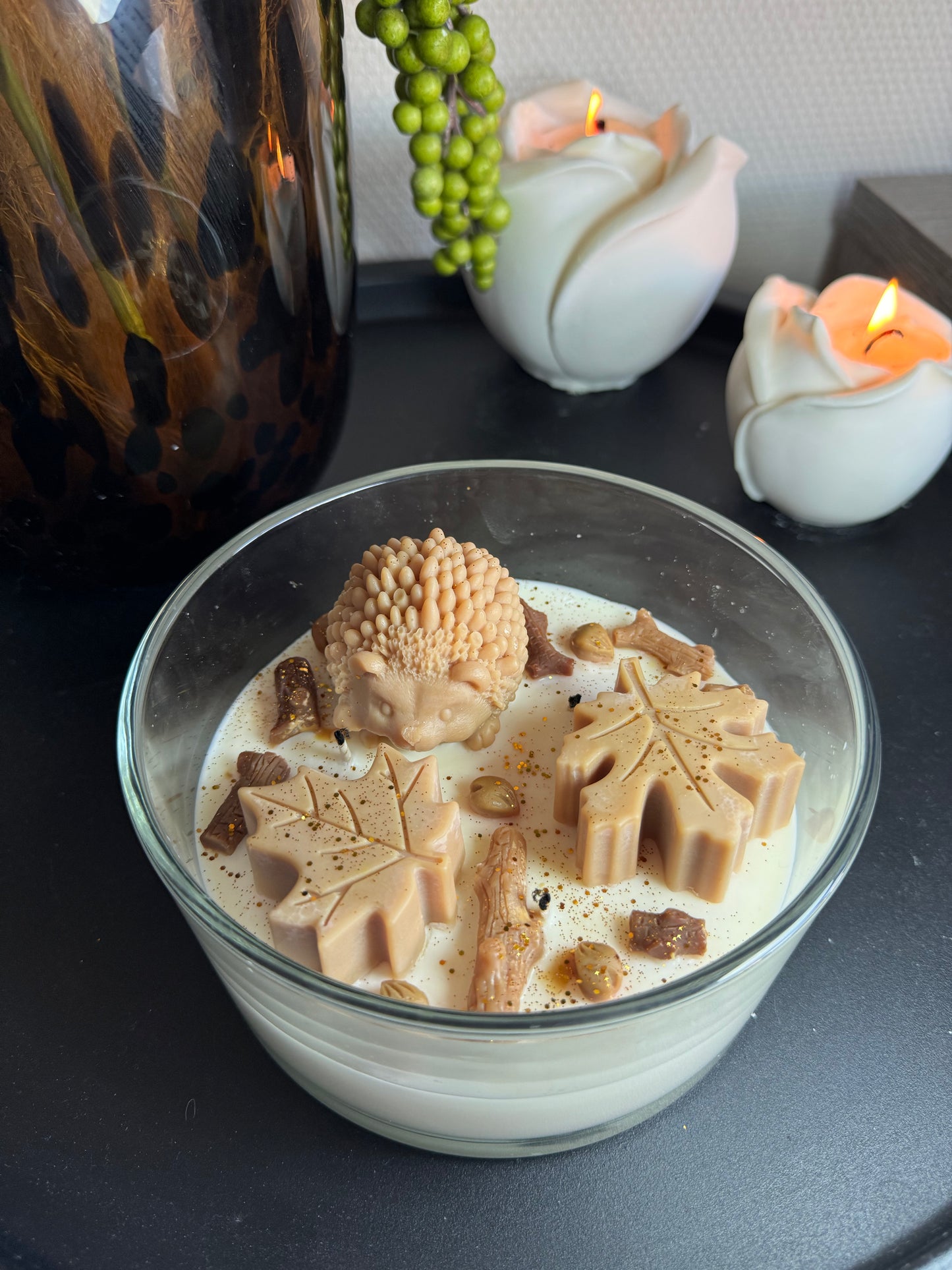 Autumn bowl candle