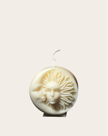 The sun and moon candle